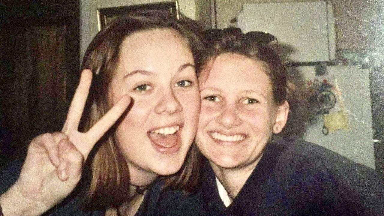 Michelle (R) with her friend Karyn Gardner, who shared this picture from 1994 on a tribute page, captioned 'beginning to feel like grown ups'.