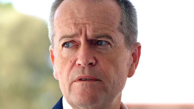 Bill Shorten in Melbourne today at Preston South Primary School. Picture: Nicole Garmston