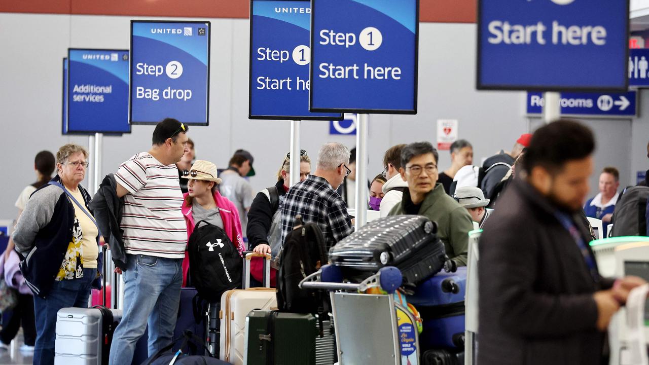 Flights are still being cancelled following a midair fuselage door plug blowout on one of their Boeing 737 Max 9 aeroplanes. Picture: AFP