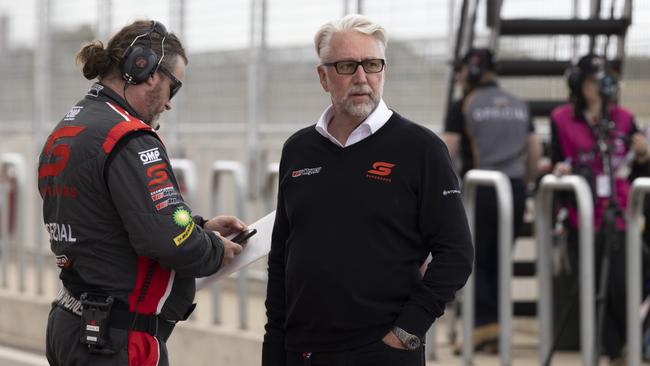 New Supercars CEO Shane Howard, right, will have more Covid issues to deal with in 2022.