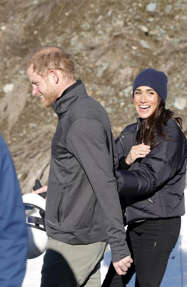 The Sussexes at the Invictus Games training camp in Whistler, British Columbia. Picture: Getty Images