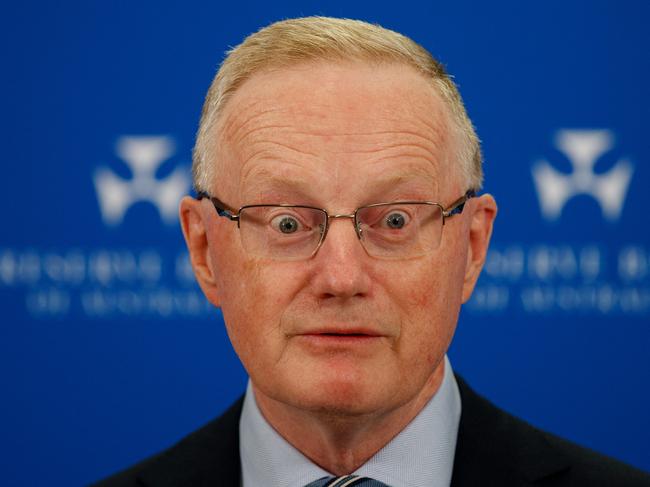 SYDNEY, AUSTRALIA - NewsWire Photos APRIL 20, 2023: Reserve Bank of Australia Governor Philip Lowe during a press conference on Thursday at the RBA following the release of government recommendations. Picture: NCA NewsWire / Nikki Short