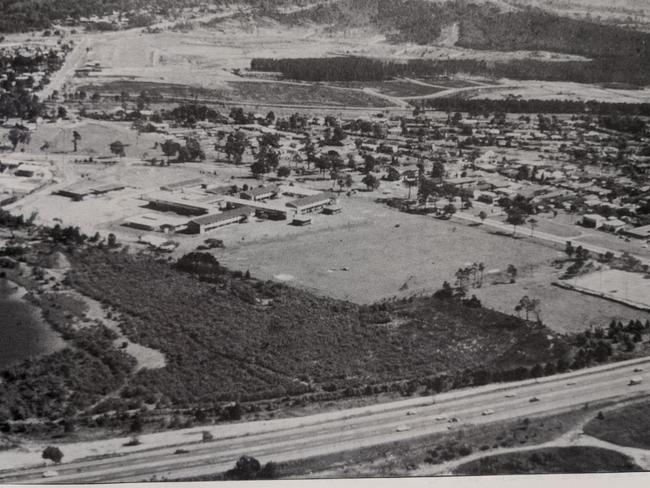 Palm Beach Currumbin High seen from the air in 1982 – 10 years after its founding.