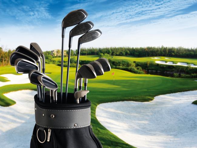 A complete set golf bag and golf club on the golf course . Picture: iStock