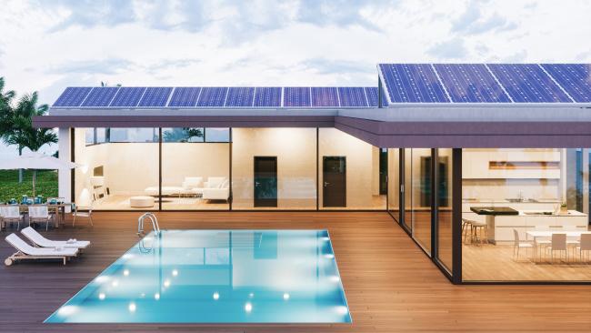 Solar panels on the roof. Source: iStock