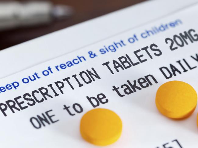 Prescription Tablets with daily dosage instructions. Picture: iStock