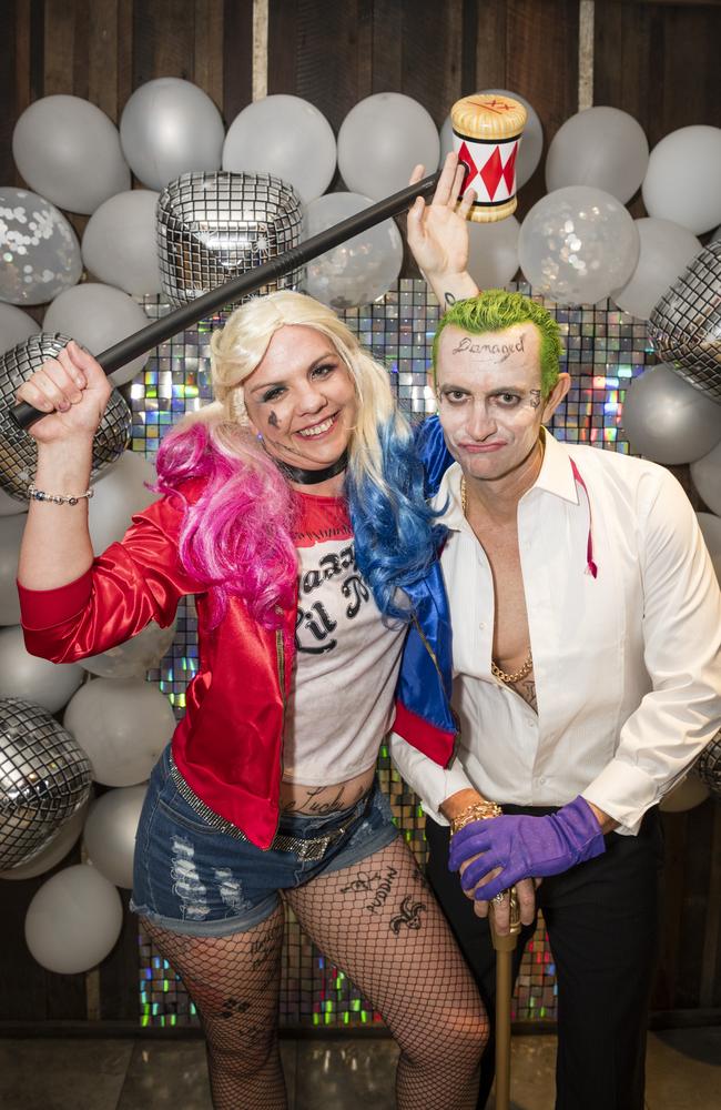 Aliza Luck and Ira Hood dressed for Bodega's Super Heroes and Villains party on New Year's Eve at The Rock, Sunday, December 31, 2023. Picture: Kevin Farmer