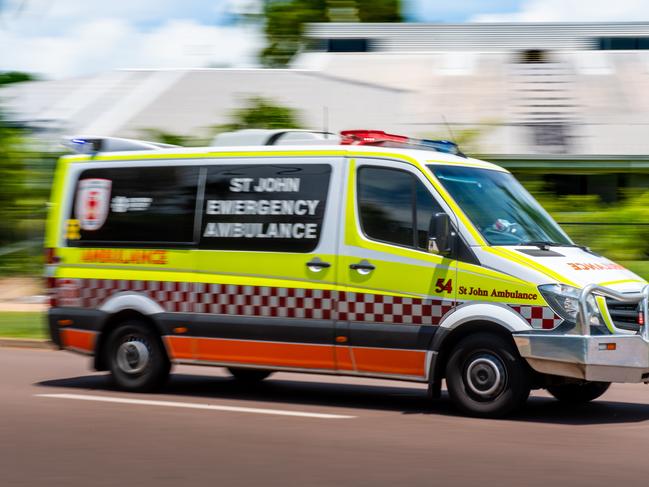 Generic photo of ambulance rushing to the scene.