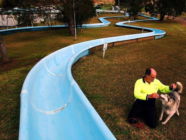 The Forresters Beach water slides were a popular landmark for years: Picture: Troy Snook