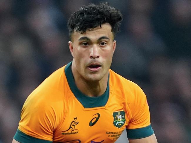 EMBARGO FOR WISH MAGAZINE. 04 APRIL 2025. Australia's Joseph Suaalii during the Autumn international match at the Allianz Stadium, Twickenham, London. Picture date: Saturday November 9, 2024. (Photo by David Davies/PA Images via Getty Images)