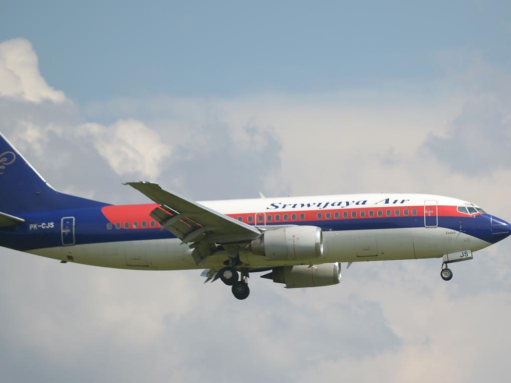 A Sriwijaya Air Boeing 737-300, a similar model to the Indonesian airline's Boeing 737-500 operating as flight SJY182 that lost contact during a flight from Jakarta to Pontianak. Picture: AFP