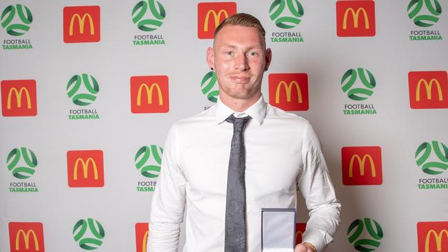 Football Tasmania's NPL Best and Fairest 2023 Nick Morton. Picture: Linda Higginson.