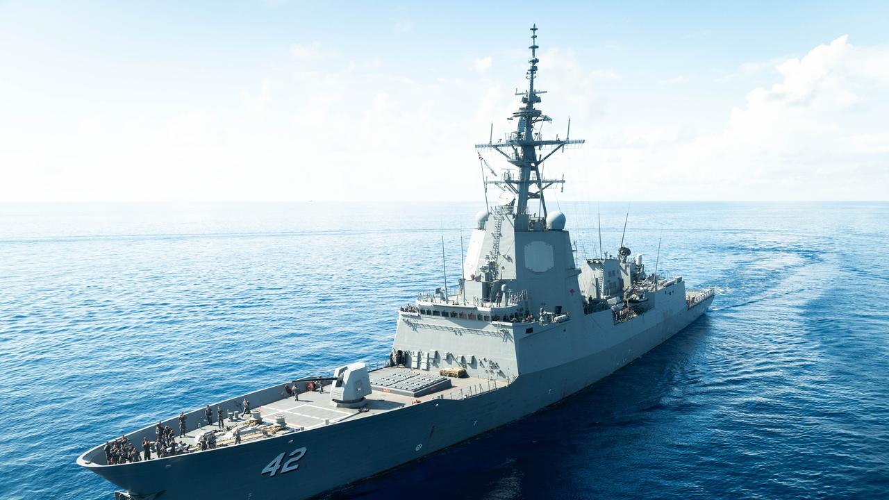Australia has deployed a warship on a sanctions enforcement mission against North Korea. Picture: Australian Defence Force