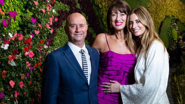 Anne Sargeantm, with husband Warwick and daughter Kendall.