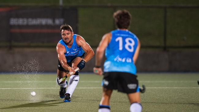 The first Festival of Hockey match between the Territory Stingers and Brisbane Blaze. Picture: Pema Tamang Pakhrin