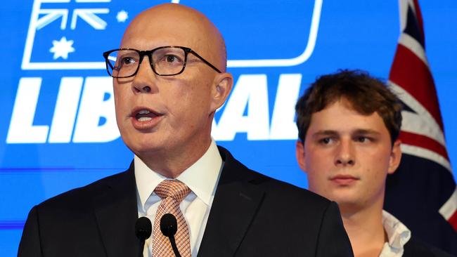 Dutton’s false hope that somehow the Coalition could win a historic election without any substantive reform agenda or ­policy story was fuelled by an echo chamber, overly optimistic internal polling and self-belief. Picture: Adam Head/NewsWire