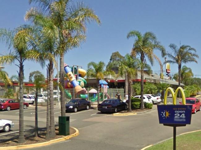 Lake Haven brawl: The brawl took place in the car park near McDonald's. Image: Google Maps.