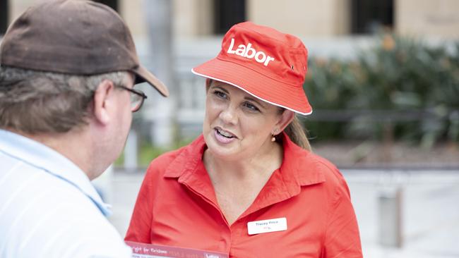 Lord Mayoral candidate Tracey Price at early voting for the Brisbane City Council Election at Brisbane City Hall, Monday, March 4, 2024 – Picture: Richard Walker