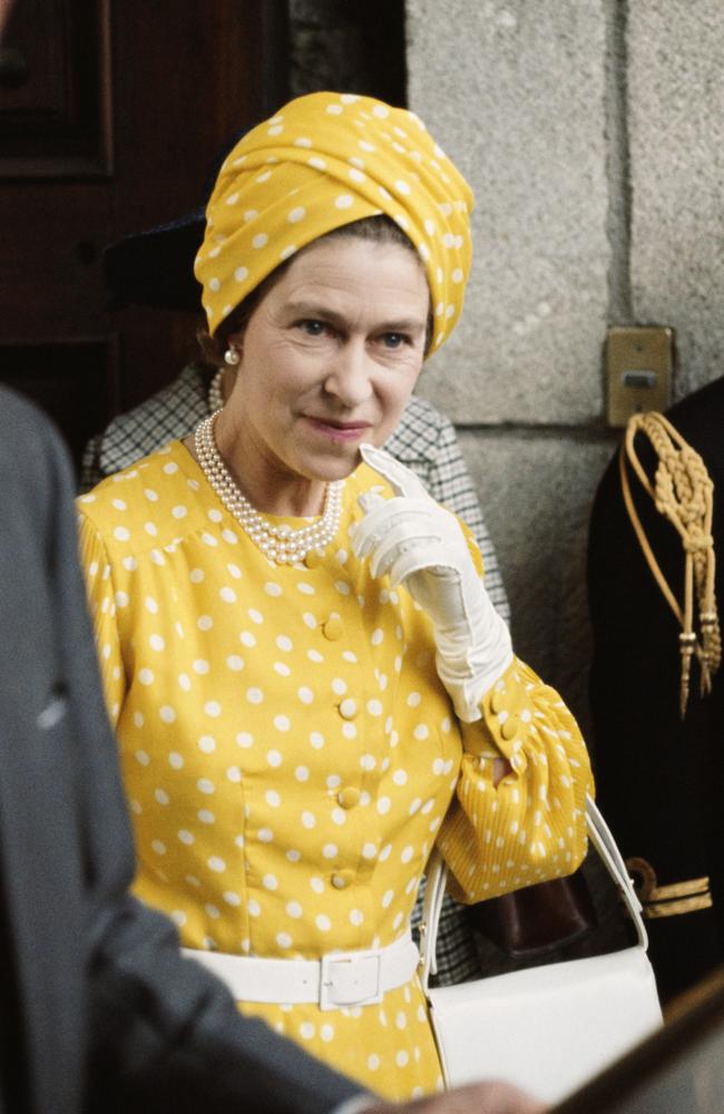 Queen Elizabeth II during her state visit to Mexico, 1975. Picture: Getty Images