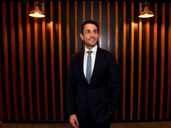 Queensland Premier David Crisafulli at Community Cabinet breakfast function at Flinders Lane in Townsville. Picture: Evan Morgan