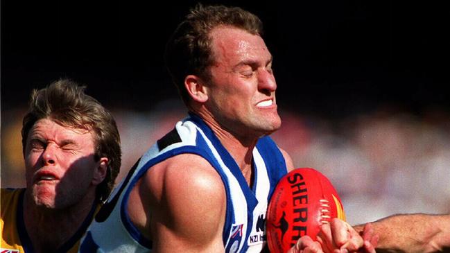 John Longmire was lightning on the lead in his prime as North Melbourne’s spearhead.