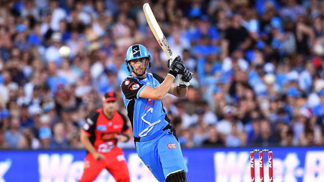 Matt Short starred with the bat for the Strikers. Picture: Getty Images 