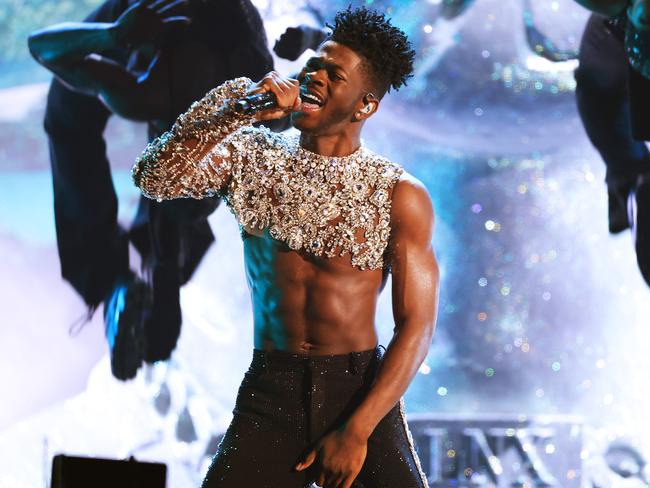 Lil Nas X shocked with an X-rated Grammys performance. Picture: Getty Images