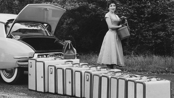 Gina Lollobrigida understood that it pays to be prepared when you travel. Picture: Charron/Hulton Archive/Getty Images