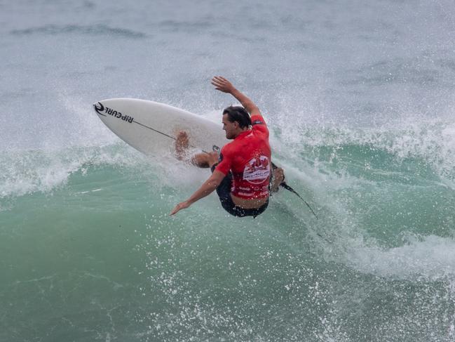 Alister Reginato on the final day of the 2024 Gold Coast Open Pro. Picture: Surfing Australia
