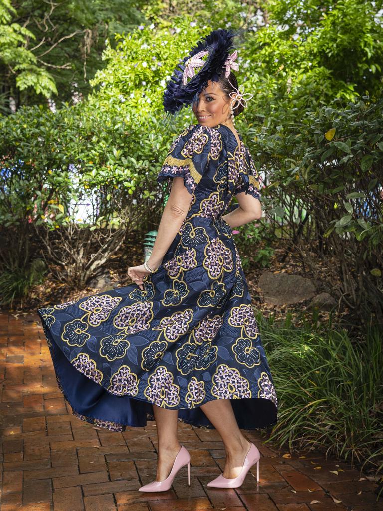 Fashions on the Field winner Nadine Dimitrioski at Weetwood race day at Clifford Park, Saturday, September 28, 2024. Picture: Kevin Farmer