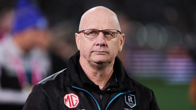 Ken Hinkley concedes his team will lose players and gain players due to the pull of their hometowns. Picture: James Elsby/AFL Photos via Getty Images