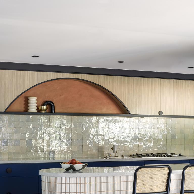 the splashback is the jewellery of the space. Picture: Kaiko Design/Fiona Susanto