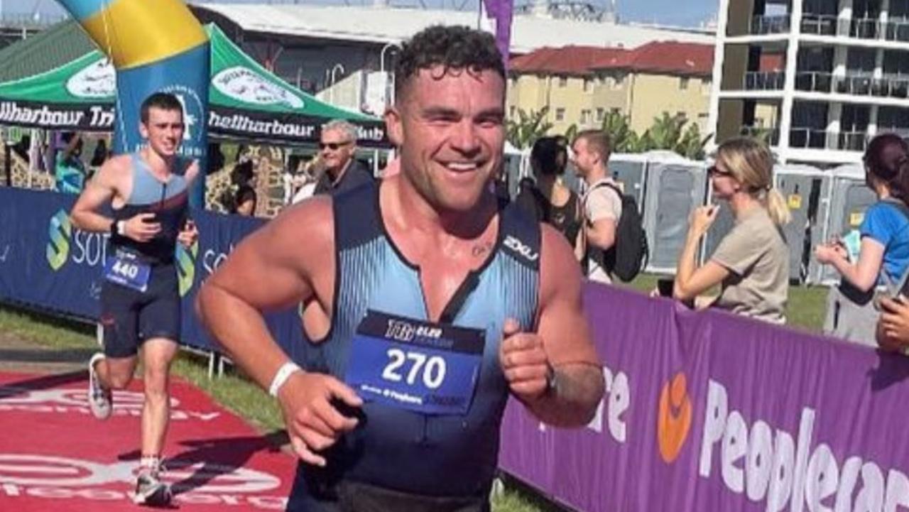 The former rugby player has recently completed an Ironman race. Photo: Facebook