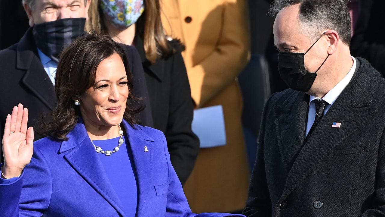 Mr Emhoff as Ms Harris was sworn in as Vice President in January of 2021. Picture: Brendan Smialowski/AFP