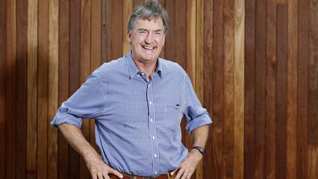 Steve Wilson AM posing at the Howard Smith Wharves, Brisbane 14th of March 2019. Steve is part of the Committee for Brisbane. (AAP Image/Josh Woning)