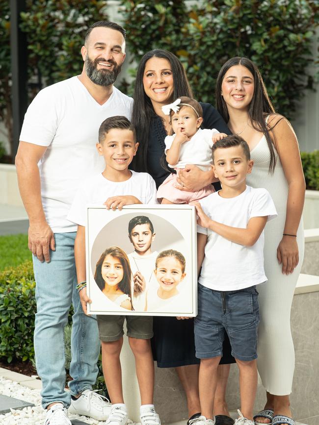 Portraits of Danny and Leila Abdallah and their kids taken at their Oatlands home.