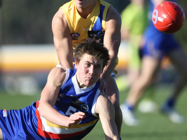 Heath Black’s son Chayce played with Eastern Ranges this year as a 16-year-old. Picture: Stuart Milligan