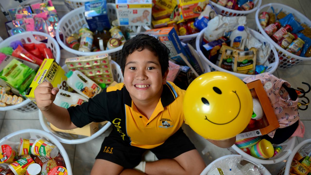 FLASHBACK: Ethan Cavanagh at 10 years old collecting donations for Ronald McDonald House. Picture: Evan Morgan