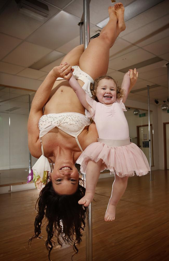 Rylie started to join in while watching mum at work teaching in Ballarat. Picture: David Caird.