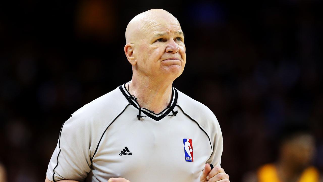 CLEVELAND, OH - JUNE 11: Referee Joe Crawford #17 officiates during Game Four of the 2015 NBA Finals between the Golden State Warriors and the Cleveland Cavaliers at Quicken Loans Arena on June 11, 2015 in Cleveland, Ohio. NOTE TO USER: User expressly acknowledges and agrees that, by downloading and or using this photograph, user is consenting to the terms and conditions of Getty Images License Agreement. (Photo by Ronald Martinez/Getty Images)