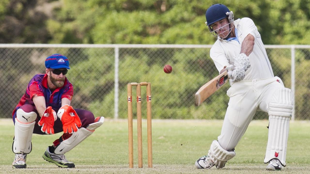 Brian May bats for Wests.