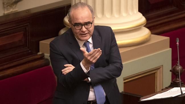 Adem Somyurek speaking in Victorian Parliament last year. Picture: NCA NewsWire / David Geraghty