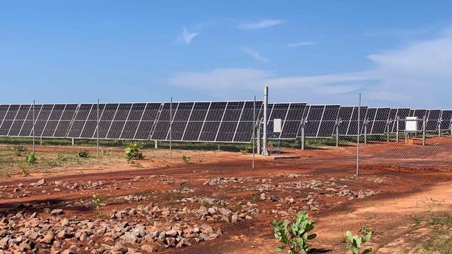 The 10MW Batchelor 2 Solar Farm, owned by a subsidiary of Merricks Capital, has finally started to feed electricity into the grid, as has its neighbour, Batchelor 1 Solar Farm (owned by ENI Australia). Picture: Merricks Capital