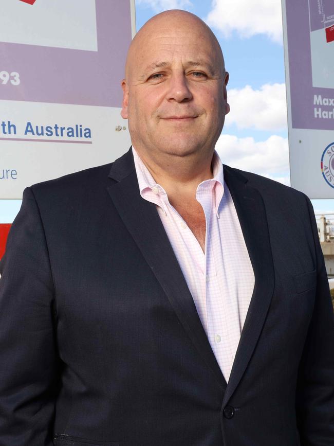 Fisheries Minister David Basham at West Beach boat ramp, South Australia. Picture: Emma Brasier