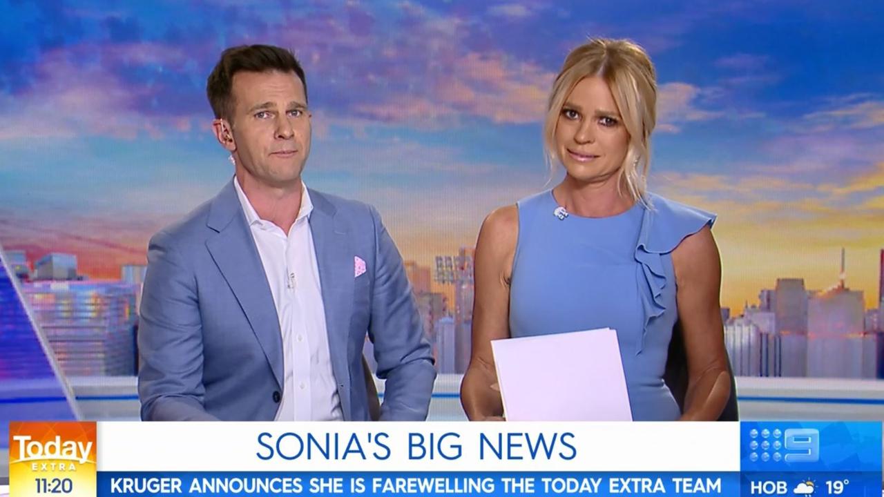 Sonia Kruger Today show announcement. 14 November 2019. Picture: Today Extra