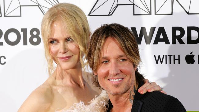 Nicole Kidman and Keith Urban on the red carpet. Picture: Jonathan Ng