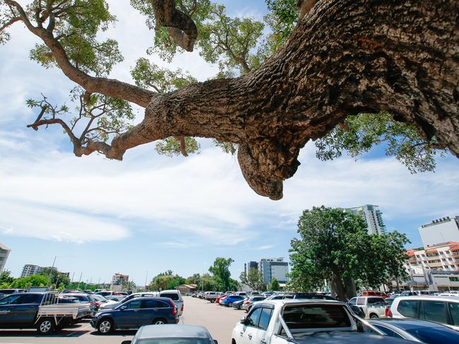 Cavenagh St Car park where the new CDU city campus will be built. the car park was yesterday sold for $14.6 million.Picture GLENN CAMPBELL