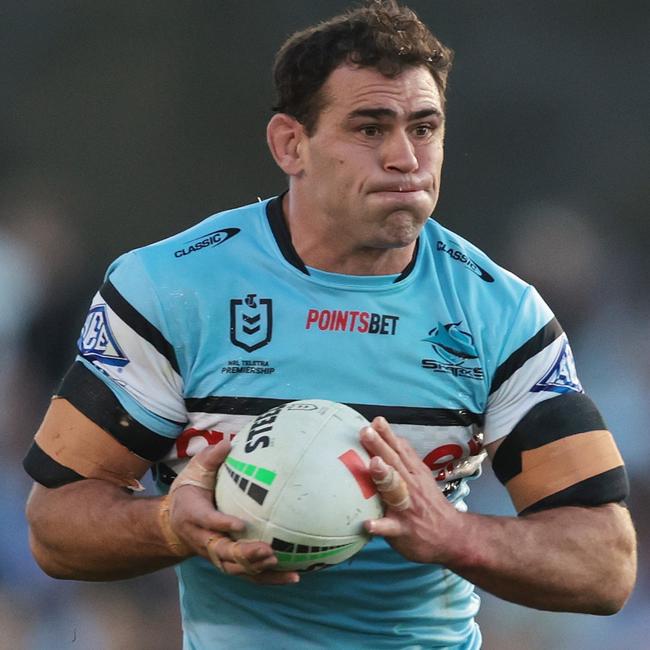 Cronulla need a solution to playing both Dale Finucane (pictured) and Cam McInnes in the same side. Picture: Mark Metcalfe/Getty Images