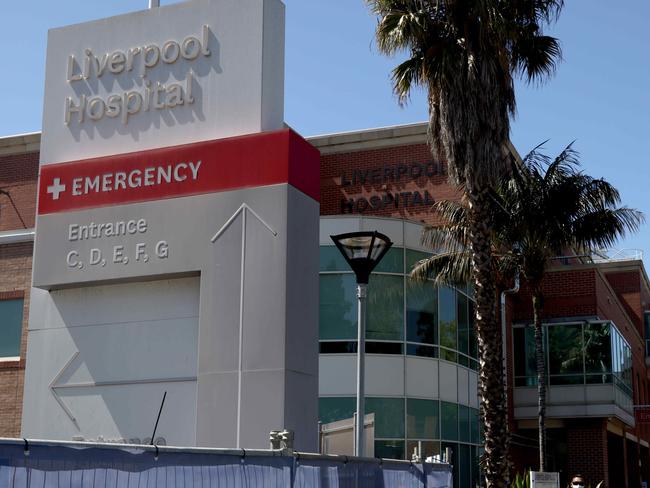 SYDNEY, AUSTRALIA - NewsWire Photos SEPTEMBER 23, 2021: Liverpool Hospital. Sydney's Liverpool Hospital has had dozens test positive for COVID-19 in a new outbreak with contact tracing underway across six separate wards.Picture: NCA NewsWire / Damian Shaw