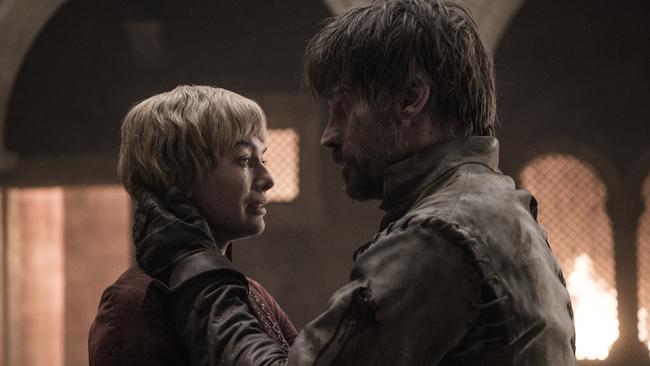 Together at the end … Cersei and Jaime. Picture: Foxtel